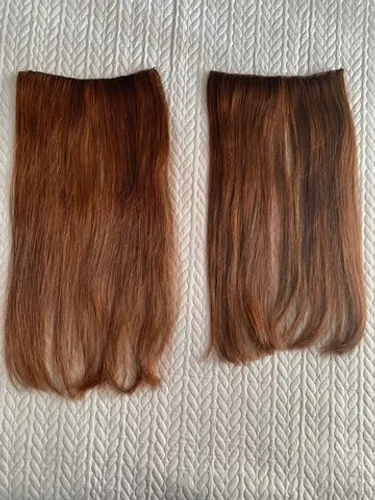 Aplique cabelo natural ! 2 tiras de 50cm e 44cm