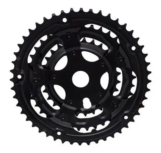 Coroa Engrenagen Tripla Rebitada 28/38/48 Pra Bike Monobloco (NOVA)
