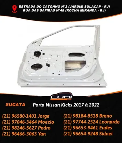Porta Nissan Kicks 2017 à 2022