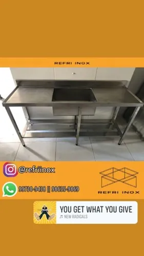 Balcão de inox pia de inox mesa Inox