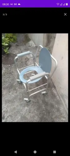 Cadeira de Banho com Rodas alumínio-  Prática e Segura