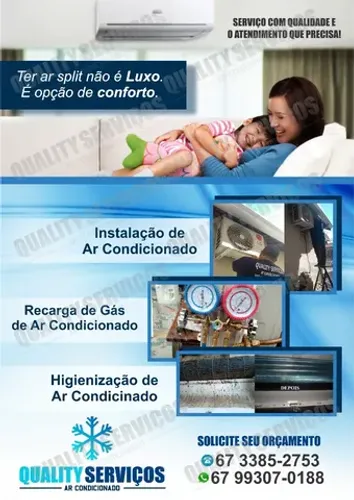 Instalação de ar condicionado split- atendemos todos os Bairros em Campo Grande