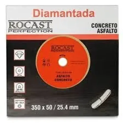 DISCO DIAMANTADO P/ASFALTO E CONCRETO - ROCAST/NOLL
