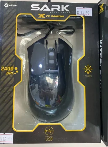 Mouse Gamer Sark 2400 Dpi Vinik - Vx Gaming Loja Coimbra Computadores Entregamos 