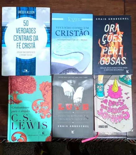 Livros cristãos de variados títulos (ver Descrição)