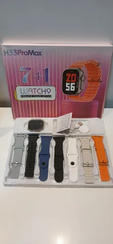 Smartwatch 7+1 com pulseiras extras