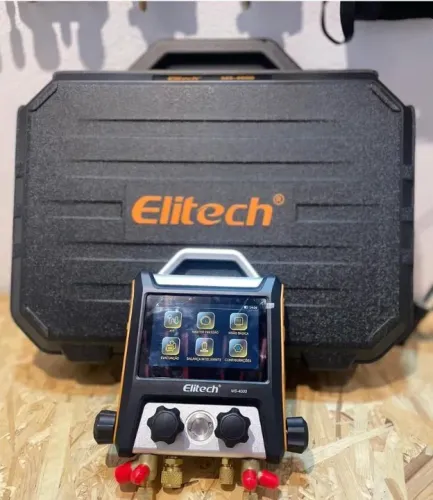 MANIFOLD DIG ELITECH MS4000 4 VIAS C/VACUOMETRO C/MANGUEIRAS BLUETOTH !!