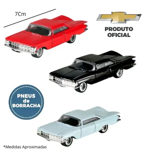 Carros clássicos em miniatura - Chevrolet Impala - Escala 1:64