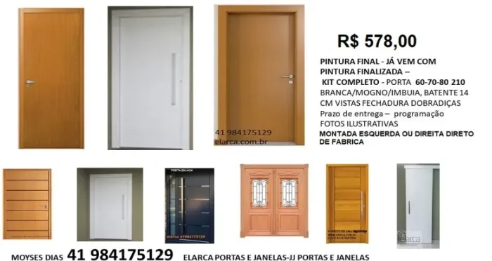 pt int branca mogno imbuia completa finalisada 578,00 - 5 x 132,94