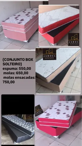 Conjunto Box Solteiro - Jardel Estofados