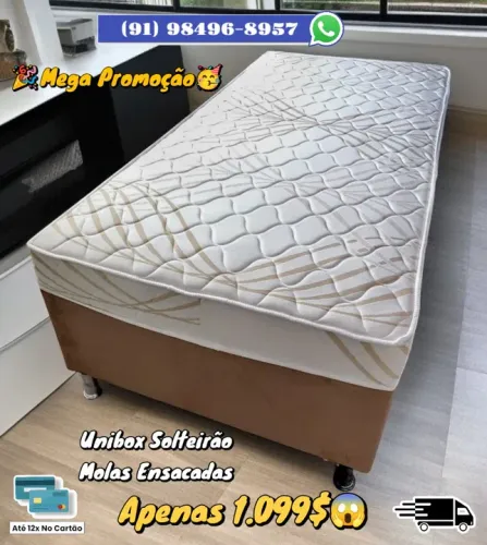 Cama Unibox Solteirão - Molas Ensacadas - Apenas R$ 1.099,00
