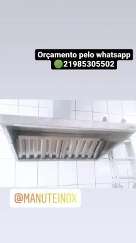 Coifa inox sob medida industrial inoxidável