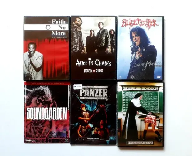 DVD's de ROCK & METAL (COMBO)