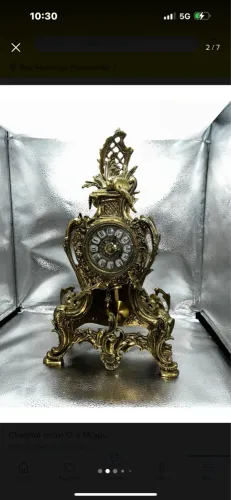 Relógio De Mesa Vintage Retro No Estilo Italiano
