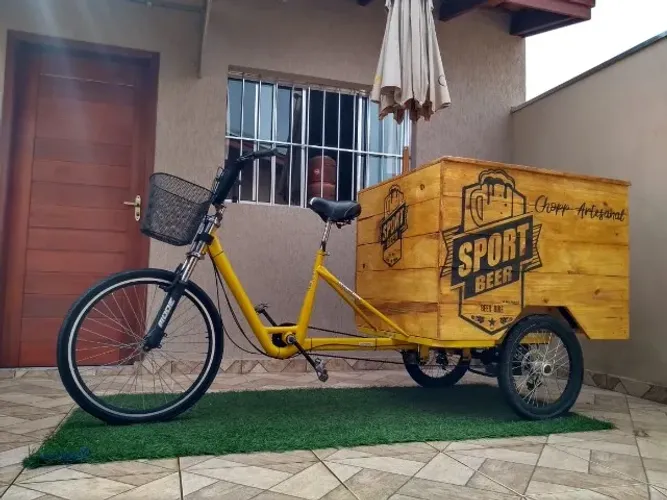 Triciclo para Food Bike, doces, bebidas, etc