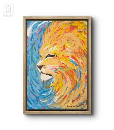 Pintura Original Signo de Leão