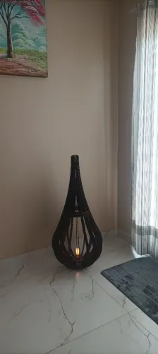 Abajur luminária de chão com interruptor modelo gota