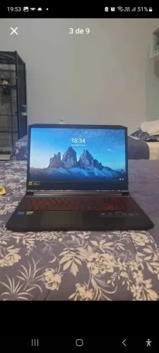 Notebook gamer Acer Nitro RTX 3050 Intel I7-11800H semi-novo