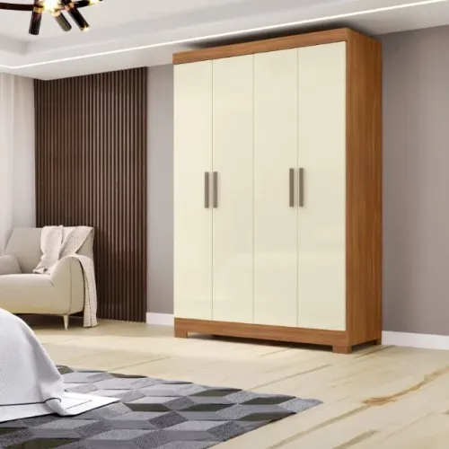 Guarda Roupa 4 Portas 2 Gavetas 100% MDF Novo entregamos