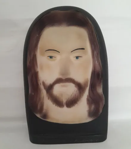 Antiga Escultura de Jesus Cristo Meu Olhar te Acompanhar