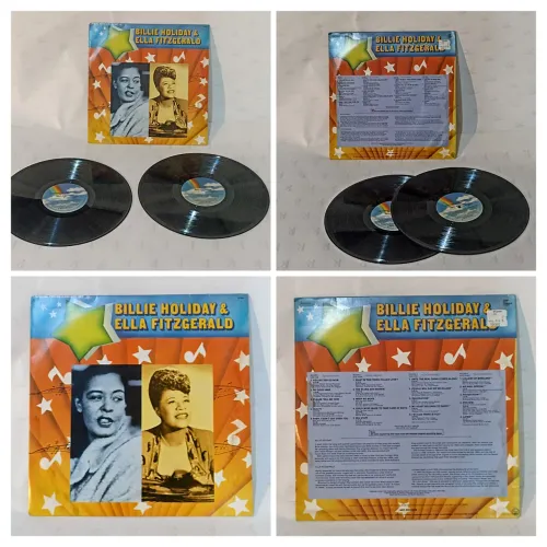 Billie Holiday e Ella Fitzgerald.<br>Album Duplo.2 Lp's Vinil.<br>Ano 1988 - MCA Records  Inc.