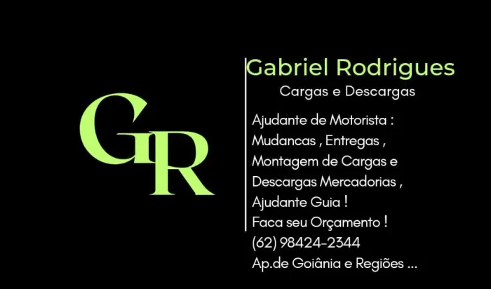 Ajudante Motorista,  Mudança , Carga e descarga etc 