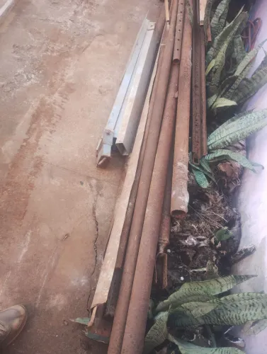 Canos tubos metal para galpão telhado ou andaime 