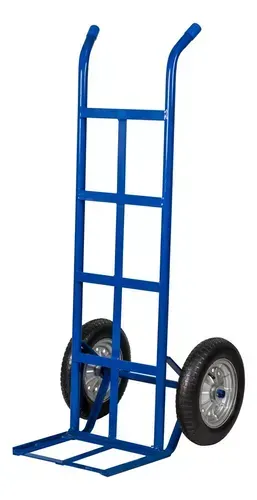 Carrinho Carga Roda Metal Pneu Câmara 300kg - Metalosa
