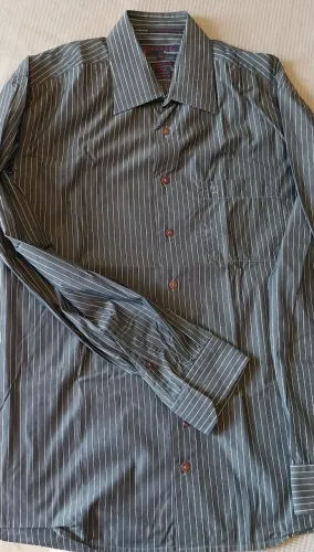 Camisa Social Listrada Masculina da Individual