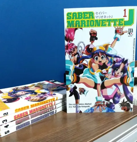 Saber Marionette J - Coleção Completa 5 volumes - Mangá