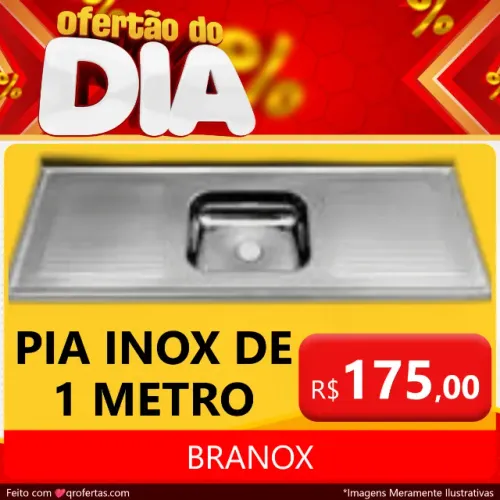 BRANOX - PIA INOX DE 1 METRO - INOX