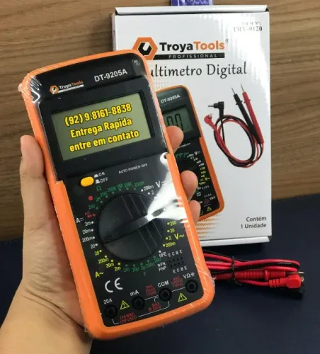 Multimetro DIgital com Bip Sonoro  Tecnologia de Desligamento Automatico