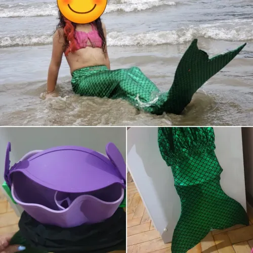 Fantasia de Sereia para Menina ate 6/7 anos