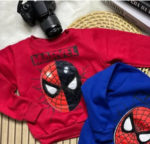 Blusa moletom homem aranha com led- Tam 12 Novo