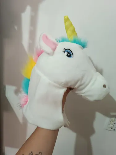 "Touca" fantasia infantil unicórnio