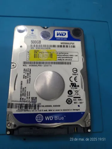 HD WD Blue 500GB - WD5000LPVX