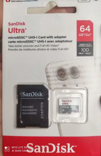 Micro SD 64 GB classe 10 sandisk