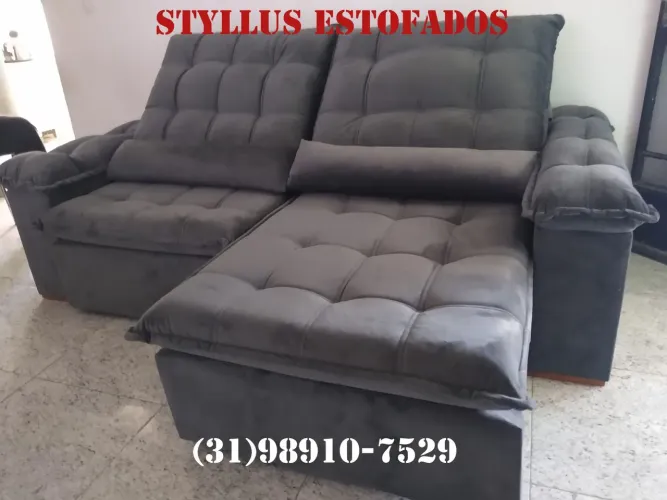 Sofá retrátil novo