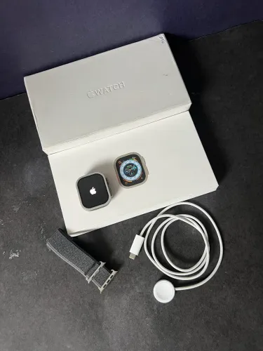Apple Watch Ultra 1ª Gen - Titânio - OLX Pay - Prata - Troco e Parcelo 18x