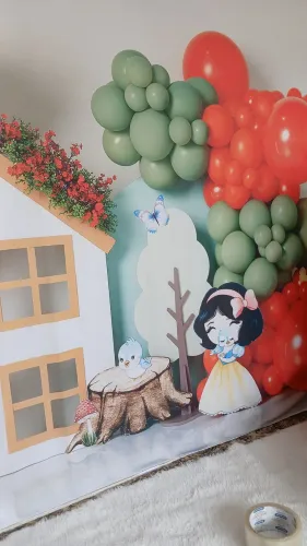 Fundo fotográfico branca de neve