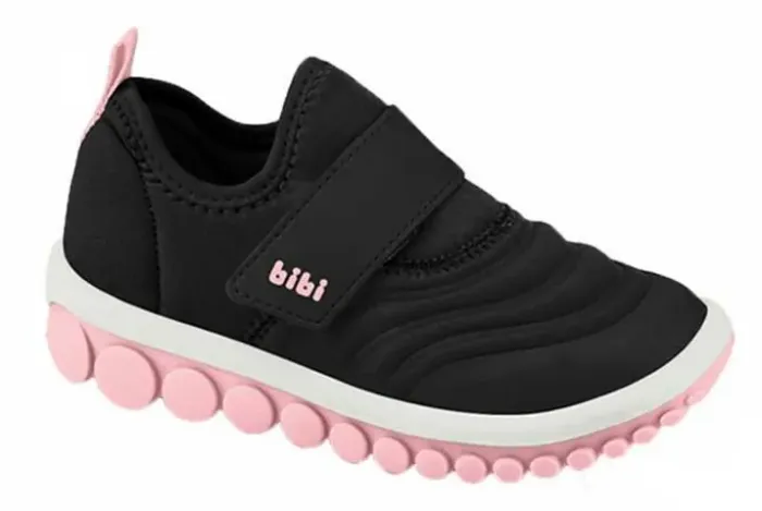 Tênis Infantil Bibi Roller 2.0 Preto com Rosa tam. 24