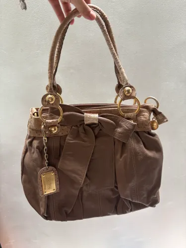 Bolsa Caramelo- Couro Fino
