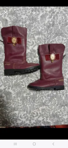 Bota infantil Ortopé em couro tamanho 20 