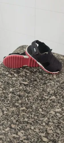 Sandália infantil Bibi preto estampado nr 30