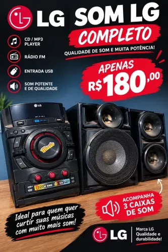 Aparelho de som LG
