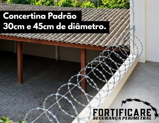 Cerca Concertina instalada