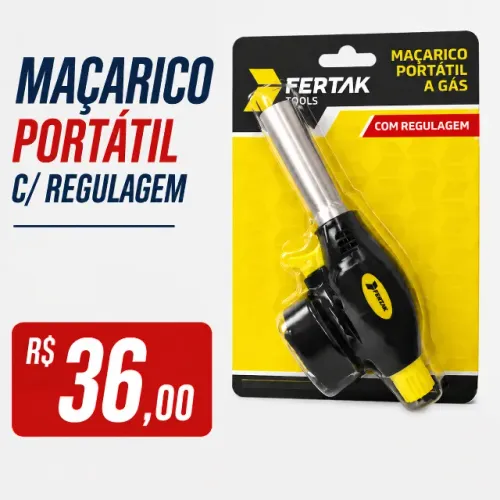 Maçarico portátil c/ regulagem
