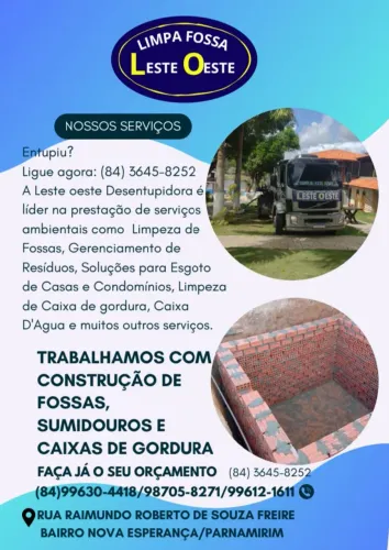 Limpa Fossa leste oeste