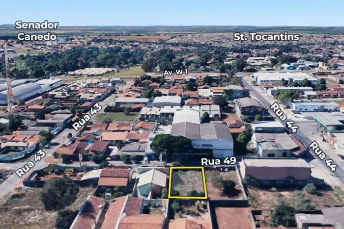 Terreno de 441 m² à venda no Jardim Bela Vista - Aparecida de Goiânia próximo a Chácara Be