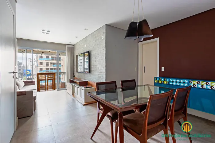APARTAMENTO MOBILIADO DE 3 DORMITÓRIOS ( 1 SUÍTE ) - BROOKLIN